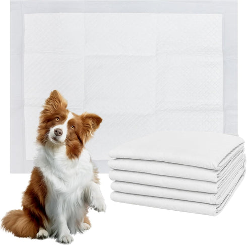 Disposable Underpads with Leak-Proof Quick-Dry Design for Incontinence, Absorbent & Won’t Leak Pads for Dogs and Puppy Potty Training,5 Count 24 x...