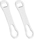 2 Pieces V Rod Bottle Opener and Pour Spout Remover Flat Dog Bone Metal Bar Speed Key Opener Stainless Steel for Bartenders Home Kitchen, Silver...
