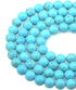 LPBeads 100PCS 8mm Blue Turquoise Gemstone Round Loose Beads for Jewelry Making with Crystal Stretch Cord...