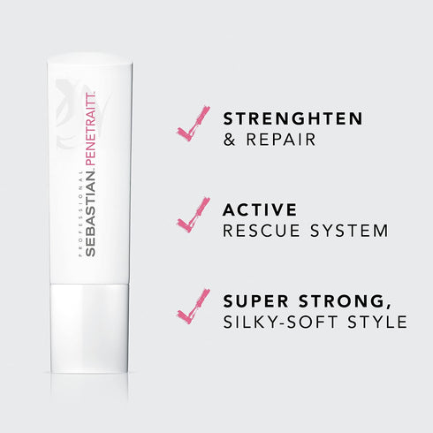 Sebastian Professional Penetraitt Shampoo & Conditioner, Strengthening & Repair, For Damaged & Colored Treated Hair...