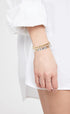 MAMA Bracelet Dainty Gold Crystal Beaded Bracelets Set for Women Stackable 14K Gold Plated Beads Nature Stone Layered Stretch Bracelets Mother's D...