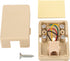 Phone Jack Surface Mount Single Port Telephone Jack Box 4 Screw Terminals to 1 RJ11 6P4C Female 2pack Ivory...