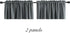 DONREN Medium Grey Valance -Basement Valances for Small Window with Rod Pocket (2 Panels,42 by 12 Inch)...