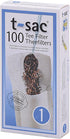 T-Sac Tea Filter Bags, Disposable Tea Infuser, Number 1-Size, 1-Cup Capacity, Set of 100...