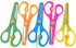 Children Scissors,Kids’ Artwork Blunt Tip Anti-Pinch Shears Students Cutter Scissors for DIY Handcraft Projects(5pcs)...
