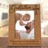 KATE POSH Godfather Engraved Natural Wood Picture Frame, Cross Decor, Baptism Gifts, Religious Catholic Gifts (5" x 7" Vertical)...