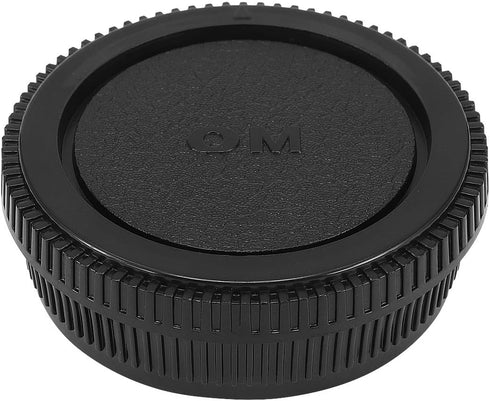 Haoge Camera Body Cap and Rear Lens Cap Cover Kit for Olympus OM Mount Camera Lens...