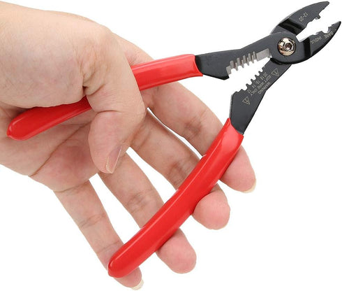 Handheld Crimping Pliers, 18cm / 7.1in 4 in 1 Multi Purpose Cable Stripper Professional Electrical Cable Stripping Automotive Wire Crimping Tool W...
