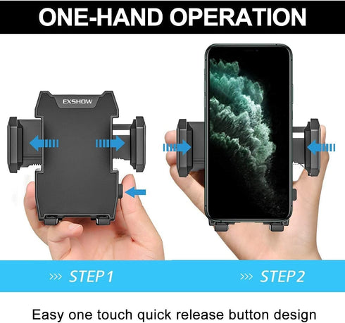 EXSHOW Phone Holder for Car CD Slot, One-Hand-Available CD Player Cell Phone Mount for iPhone 11 Pro Max 11 XR XS 8 Plus 7 6S SE, Samsung S10+ S10...
