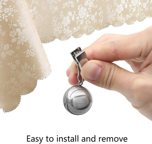 NAISI Tablecloth Weights, 10oz Heavy Premium Tablecloth Clips Added Weights (4 Pack)...