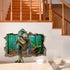 Supzone Dinosaur Wall Stickers Broken 3D Decorative Wall Decals Removable Boys Bedroom Baby Nursery Childrens Wall Decor...