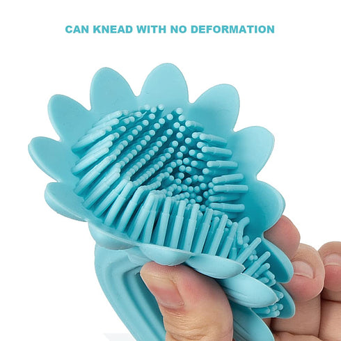 Baby Shampoo Brush Cleaning Hair Washing Brush Newborn Scrubbers Soft Hair Bathing Brush Massage Skin Exfoliator Newborn Hair Brush for Dry Skin E...