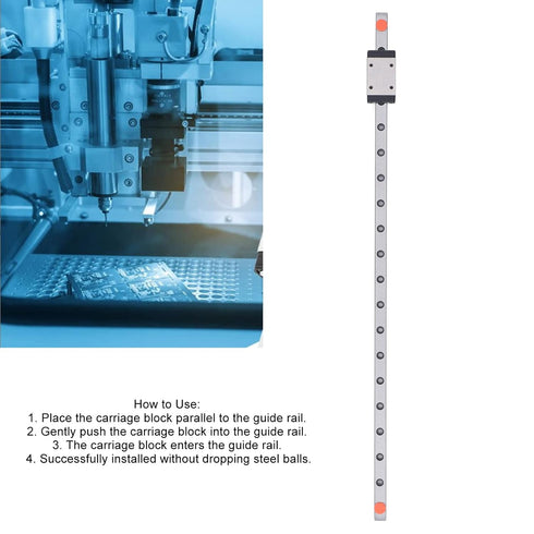 300mm MGN7H Linear Rail with Carriage Block for 3D Printer CNC Machine Automation Equipment...