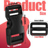 YGDZ Buckles 1", Buckles for Straps 1 inch 5 PCS, 10PCS Tri-Glide Slide Set, Plastic Quick Side Release Buckles Heavy Duty Dual Adjustable Strap C...