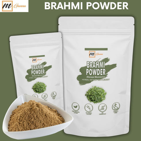 100% Pure and Natural Brahmi Powder | Bacopa Monnieri Powder for Hair and Health 0.22 LBS / 100 GMS...