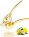 Agirlvct Lemon Squeezer, Heavy Duty Zinc Manual Lemon Juicer, Threaded Groove Fresh Small Oranges Limes Juicer Hand Press Manual Press for Home Re...