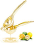 Agirlvct Lemon Squeezer, Heavy Duty Zinc Manual Lemon Juicer, Threaded Groove Fresh Small Oranges Limes Juicer Hand Press Manual Press for Home Re...