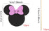 Mouse Cupcake Toppers Black and Pink Mouse Inspired Cupcake Toppers with Bow Glitter Mouse Cupcake Picks Baby Shower Wedding Kids Birthday Party C...