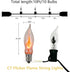 SUNSGNE Christmas Flickering Flame Lights, C18 Christmas String Light 10Ft Flicker Amber Flame Lights for Outdoor Indoor Home Halloween Christmas ...