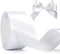 jijAcraft White Ribbon 1-1/2 Inch x 25 Yards Satin Gift Ribbon, White Polyester Satin Ribbon Holiday Ribbon for Present Package, Wedding Gift Wrap...