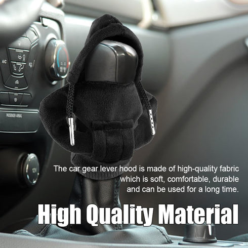 2PCS Car Gear Shift Knob Cover, Shift Cover for Car, Car Shifter Knobs Cover Trim, Hoodie Car Shifter, Car Gear Shift Hoodie Cover Automotive Inte...