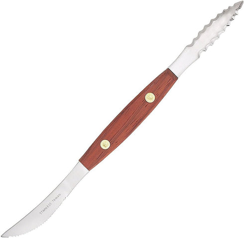 HIC Kitchen Squirt Free Serrated Twin-Blade Grapefruit Sectioning Knife, Stainless Steel Blades, Set of 2...