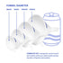 4pc Funnel Nesting Set in BPA Free Plastic for Kitchen Cooking, Car Oil, Home, or Lab Use (White)...