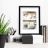 A4 Frame Black - Display 6x8 Picture Frame With Mat or 8.27x11.69 Inch Without Mat Poster Frame, Certificate Document Frame, for Wall Art...