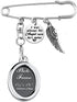 FEELMEM Loss Memorial Gift I Was Always His Angel Now He’s Mine Memorial Safety Pin Brooch Husband Dad Funeral Gift...