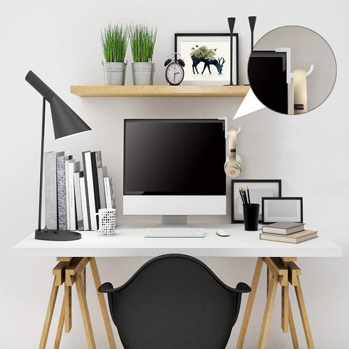 Geekria Headphones Monitor Mount Hanger/Monitor Clamp Headphone Holder/Headset Stick-on Hook (White)...
