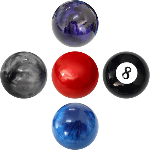 Round Ball Marble Style Shift Knob Universal Manual Shift Knob Spherical Marble Style Shift knob with 3 Adapters M8x1.25, M10x1.25, M10x1.5 (Purpl...