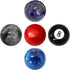 Round Ball Marble Style Shift Knob Universal Manual Shift Knob Spherical Marble Style Shift knob with 3 Adapters M8x1.25, M10x1.25, M10x1.5 (Purpl...