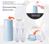 Garosa Toothbrush Cup Travel Portable Toothbrush Holder Multifunction Travel Cup Organizer Including 300ml Tooth Cup 45ml 30ml Travel Bottle for T...