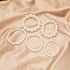 YangQian Layered Pearl Stretch Bracelets Set for Women Stackable Bracelets for Girls Multi Layer costume Pearl Bracelet Wedding Bracelets for Brid...