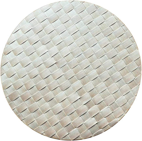 Saleen Round Placemat Bundle (Ecru Light, Set of 4) (4 Items)...