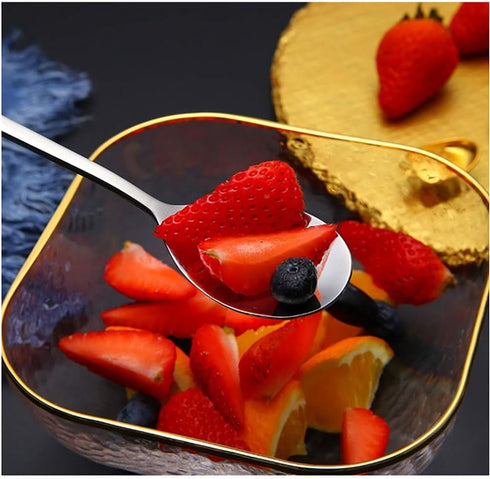 Spoons, Korean Spoons with Long Handles, 2 Pieces Soup Spoons Stainless Steel, Rice Spoon, Asian Soup Spoon, for Home, Kitchen, or Restaurant...