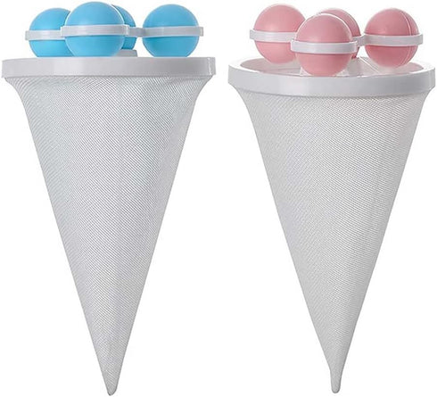 Washing Machine Float Filter Mesh Bag Hair Filter Hair Remover Cleaning and Decontamination Laundry Ball Laundry Care Ball Tray Catcher for Dog Ca...