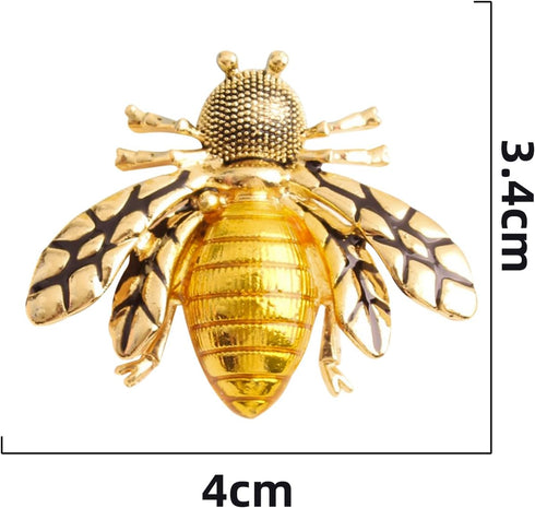 4 PCS Insect Brooches Lapel Pins Crystal Insect Themed Insect Brooches for Women...
