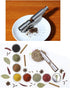 Salt and Pepper Grinder Set of 2,Stainless Steel Push Button Grinder Modern Design Thumb Grinder, for Black Pepper, Sea Salt and Himalayan Salt, S...