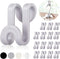 Mlici Connector Hooks Hanger Extenders for Velvet Hangers Coat Clothes Garment, Mini Cascading Velvet Hangers with Hooks, Heavy Duty Huggable Hang...