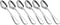 6-Piece Dinner Spoon Set Table Spoon Flatware Stainless Steel Mirror Polishing 7-Inch 18cm...