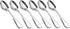 6-Piece Dinner Spoon Set Table Spoon Flatware Stainless Steel Mirror Polishing 7-Inch 18cm...