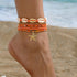 Colorful Beaded Anklets for Women Puka Shell Starfish Anklet Boho Beachy Seashell Ankle Bracelet for Women Waterproof Hawaii Summer Jewelry 2024...