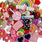 Chenkou Craft 50pcs Lots Mix Assort Easter DIY Flatbacks Resin Flat Back Scrapbooking Slime Beads Supplies for DIY Craft + 1pc Clear Box...