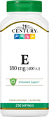 21st Century E 400 I.U. (Dl-Alpha) Softgels, 250-Count...