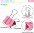 Medium Binder Clips, 1-1/4 Inch, 1.25 Inch Colorful 24 PCS, Capacity 0.6 Inch, 32mm Medium Clips, Fold Clamp, Office Supplies...