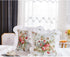 FADFAY Rose Floral Throw Pillow Covers 18x18 Set of 2 Flowers Pillow Cushion Cases Cotton Cushion Covers White Ruffle Decorative Throw Square Pill...