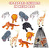 ArtCreativity Safari Figures Assortment in Mesh Bag, Set of 12 Mini Animal Figurines in Assorted Designs, Fun Bath Water Playset for Kids, Party F...