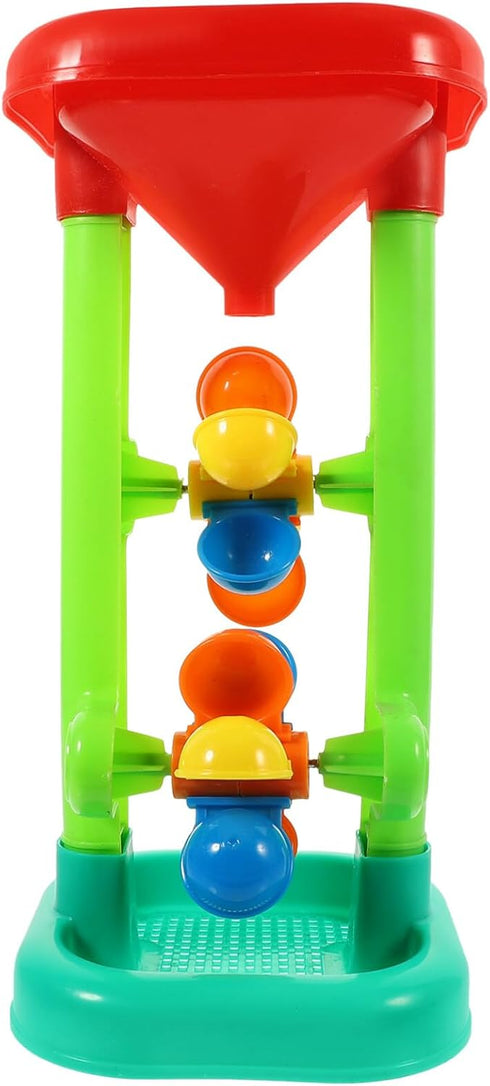 Water Wheel Toy 1 Set Plastic Kids Beach Sandbox Toys Outdoor Beach Sand Hourglass Water Sifting Funnel for Summer Beach Sand Table (Random Color)...