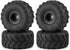 4Pcs RC Rubber Tires Super Sticky Mud Terrain Tires for 1/24 Axial SCX24 RC Crawler Car Upgrade...